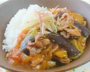 すいかの皮の中華丼