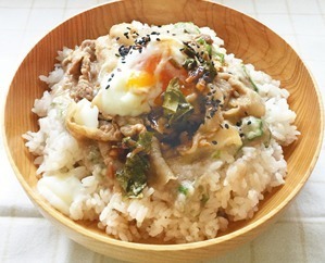 梅豚とろろごはん